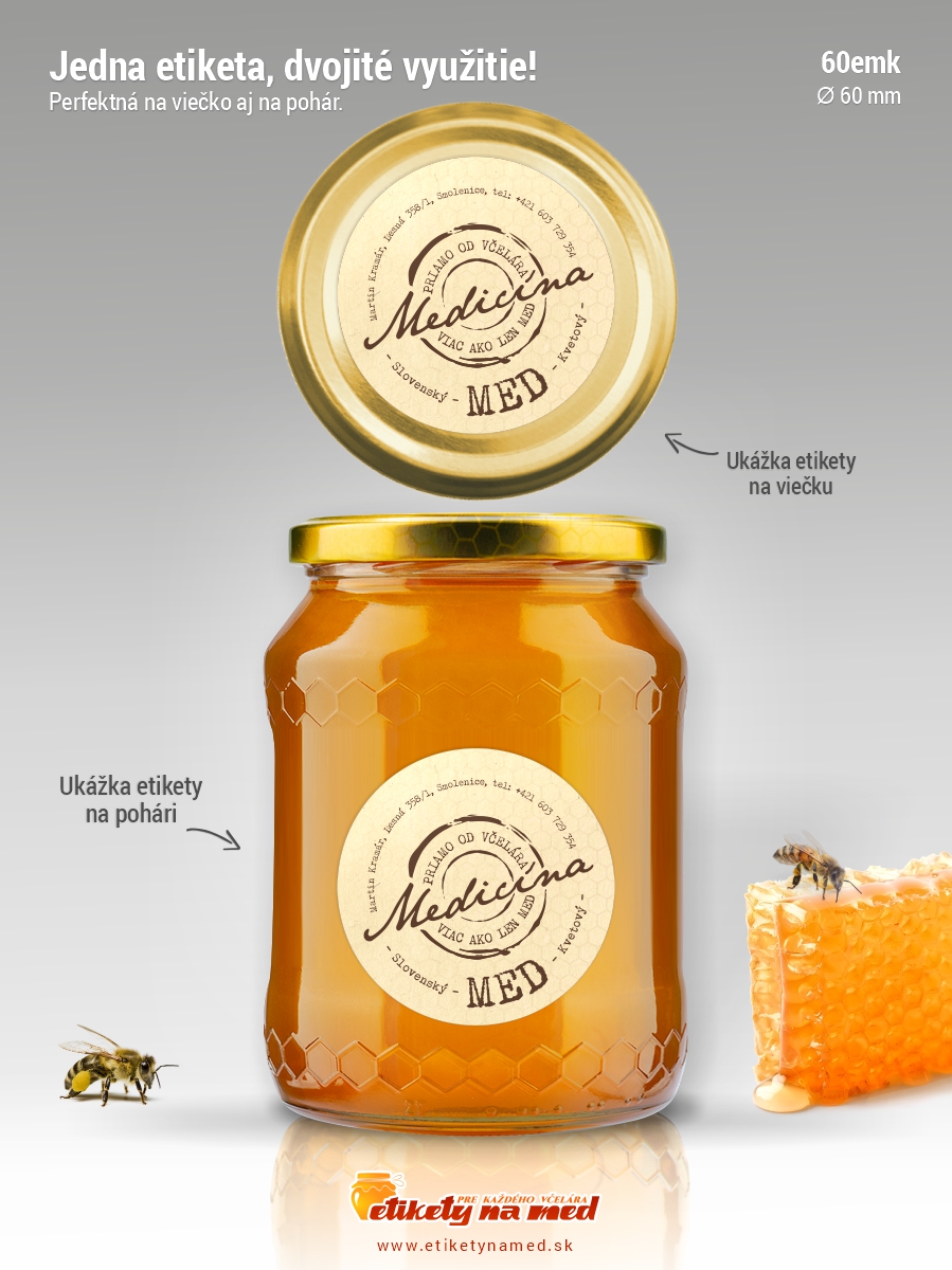 Etiketa na med - 60emk-78