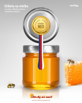 Etiketa na med - em45kpp- 76