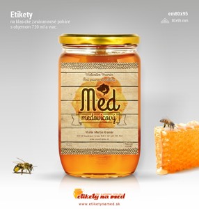 Etiketa na med - em80x95-23