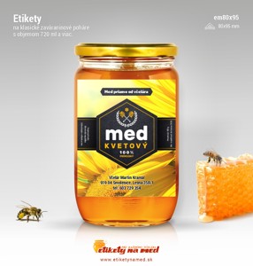 Etiketa na med - em80x95-3
