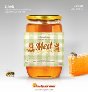 Etiketa na med - em95x80-24