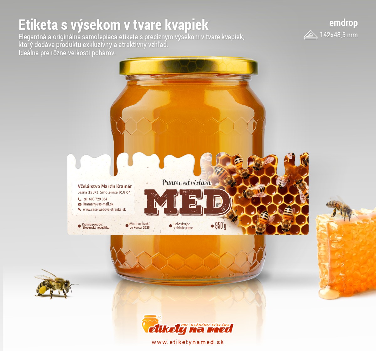 Etiketa na med - emdrop - 22