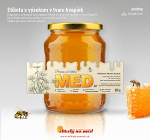 Etiketa na med - emdrop - 9
