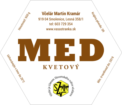 Etiketa na med - emh-1