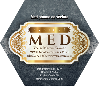 Etiketa na med - emh-25