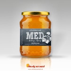 Etiketa na med - emm-70