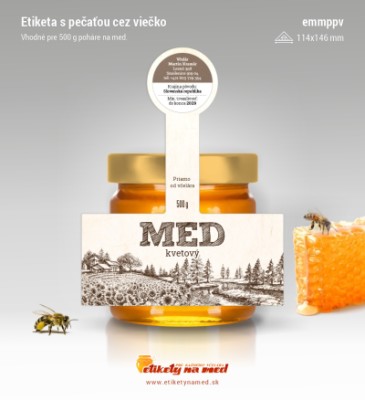 Etiketa s pečatnou p&aacute;skou - emmppv - 22