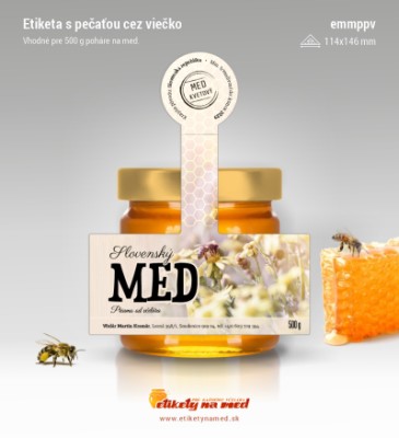 Etiketa s pečatnou p&aacute;skou - emmppv - 9