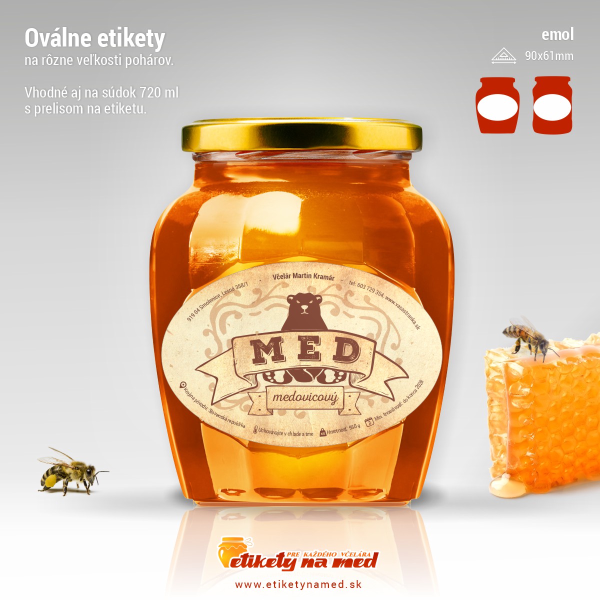 Etiketa na med - emol- 34