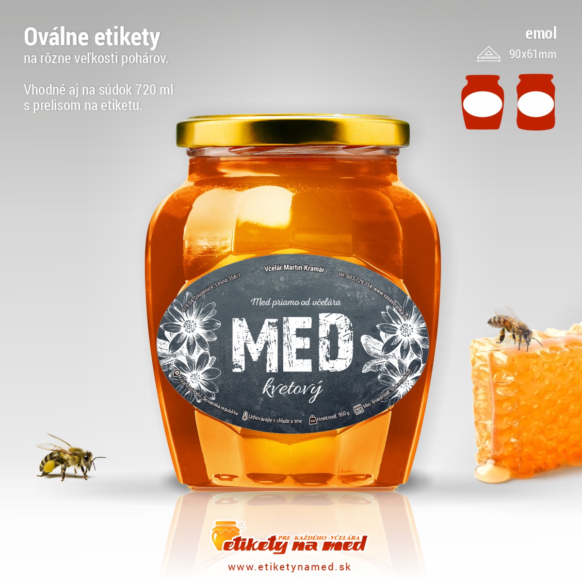 Etiketa na med - emol- 35