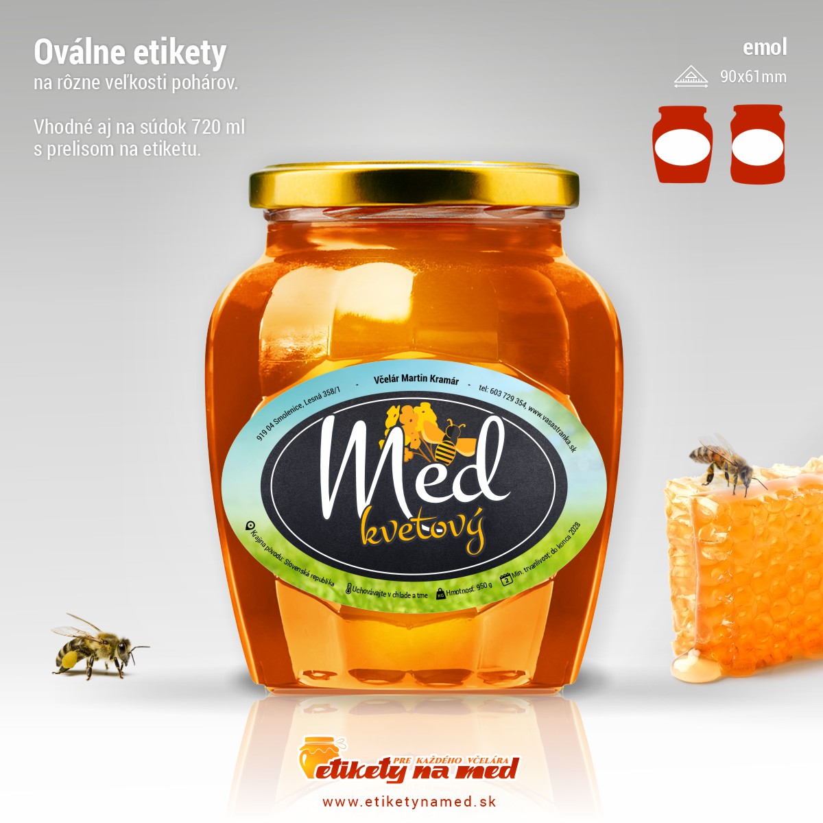 Etiketa na med - emol- 40