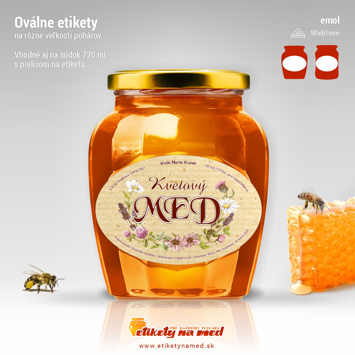 Etiketa na med - emol- 41