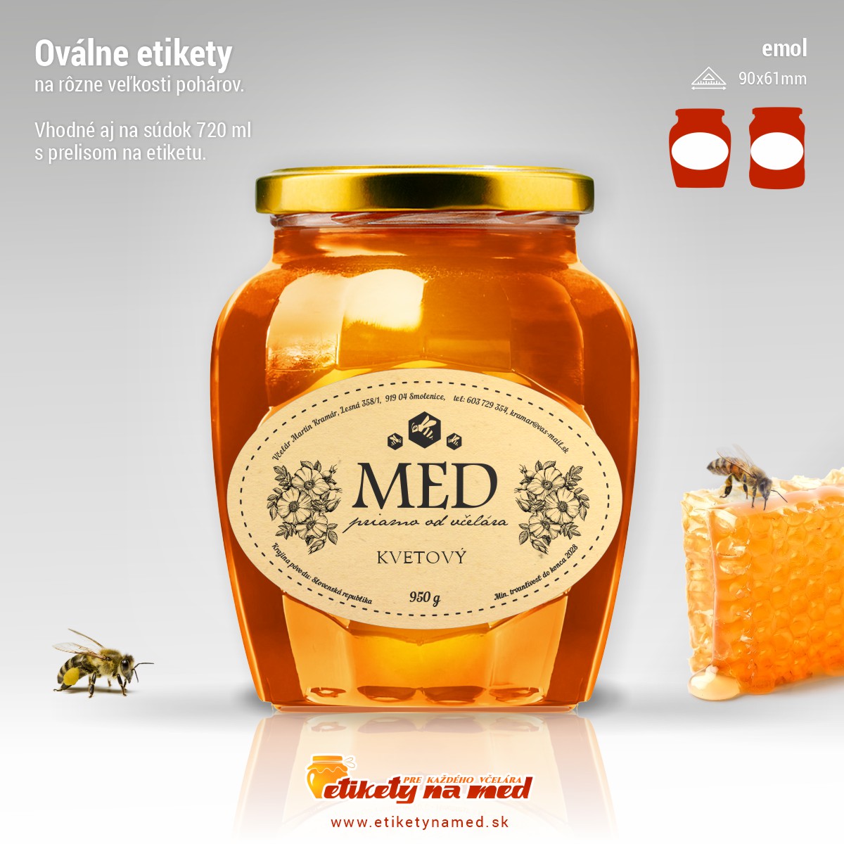 Etiketa na med - emol- 42