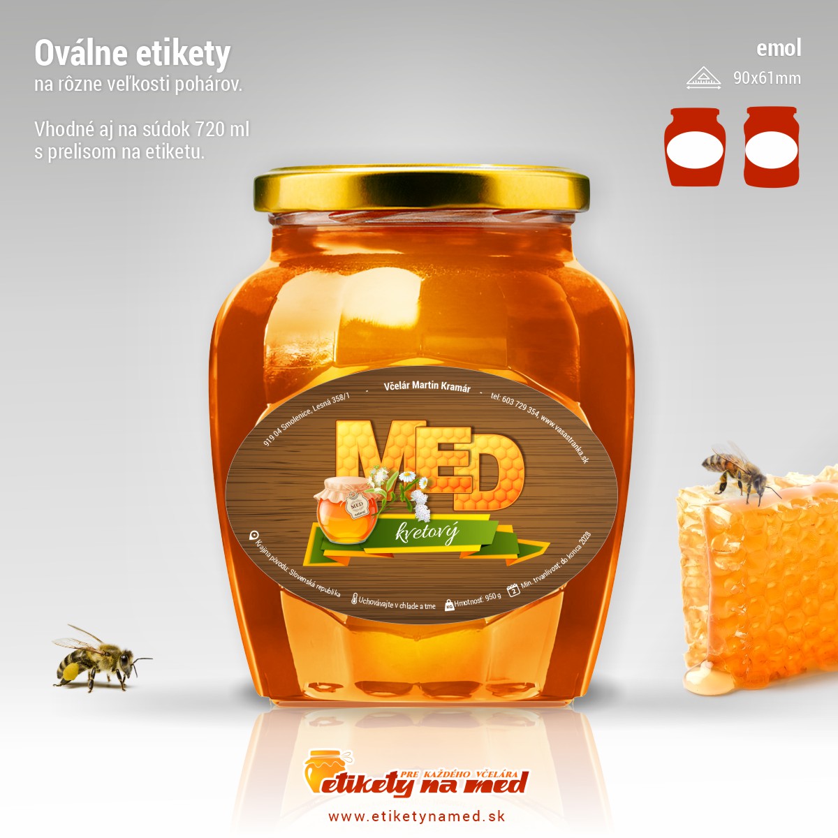 Etiketa na med - emol- 5