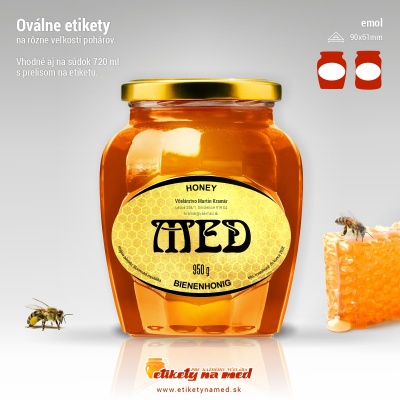 Etiketa na med - emol- 61