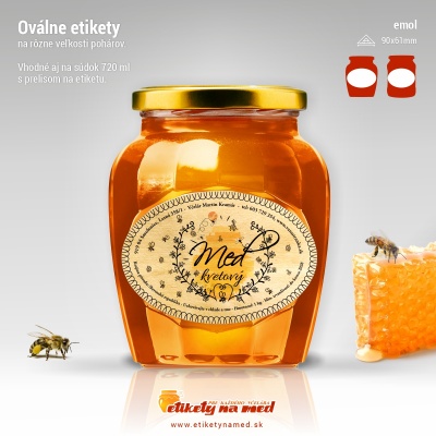 Etiketa na med - emol- 63