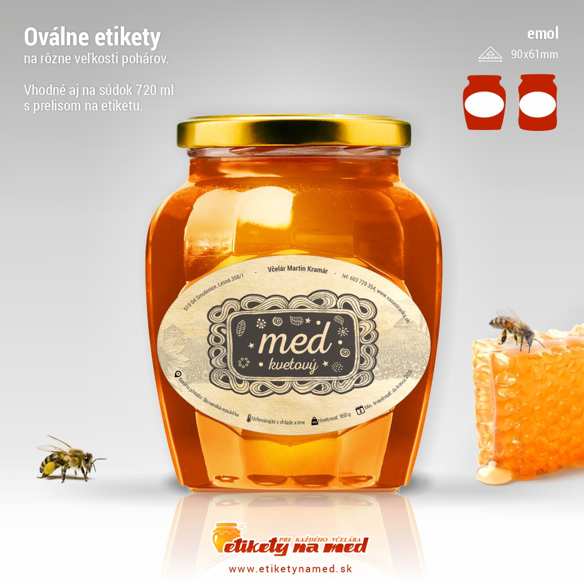 Etiketa na med - emol- 7