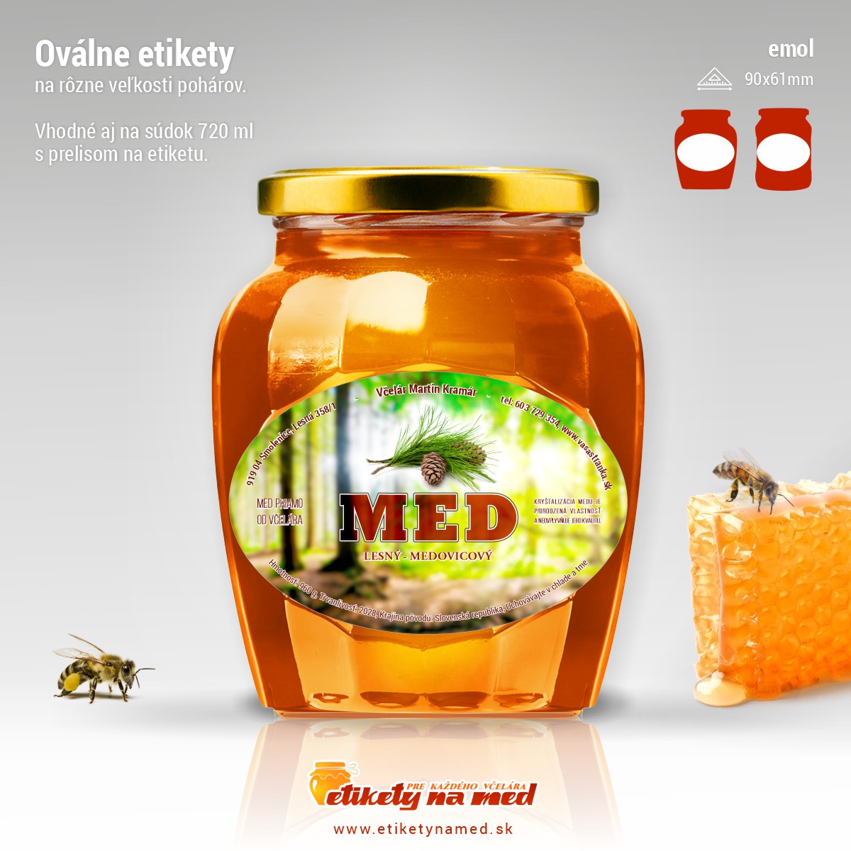 Etiketa na med - emol- 8