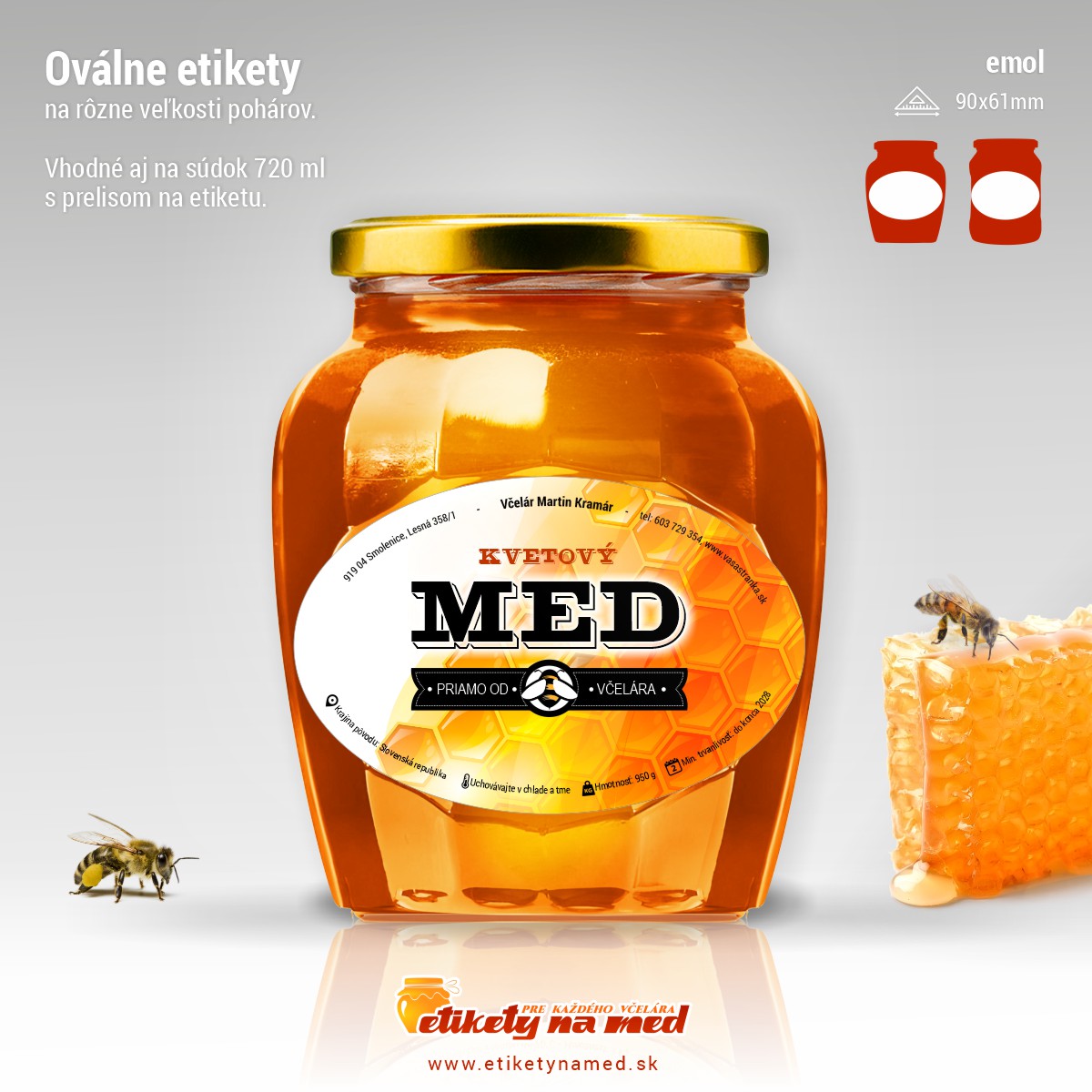 Etiketa na med - emol- 9