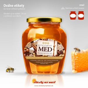 Vianočná etiketa na med - emol - 1110001