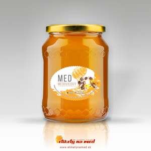 Etiketa na med oválná - emomz 25