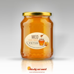 Etiketa na med oválná - emomz 31