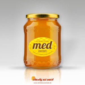 Etiketa na med oválná - emomz 34