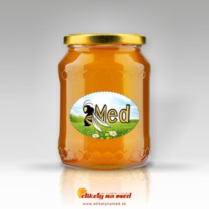 Etiketa na med oválná - emomzu - 1