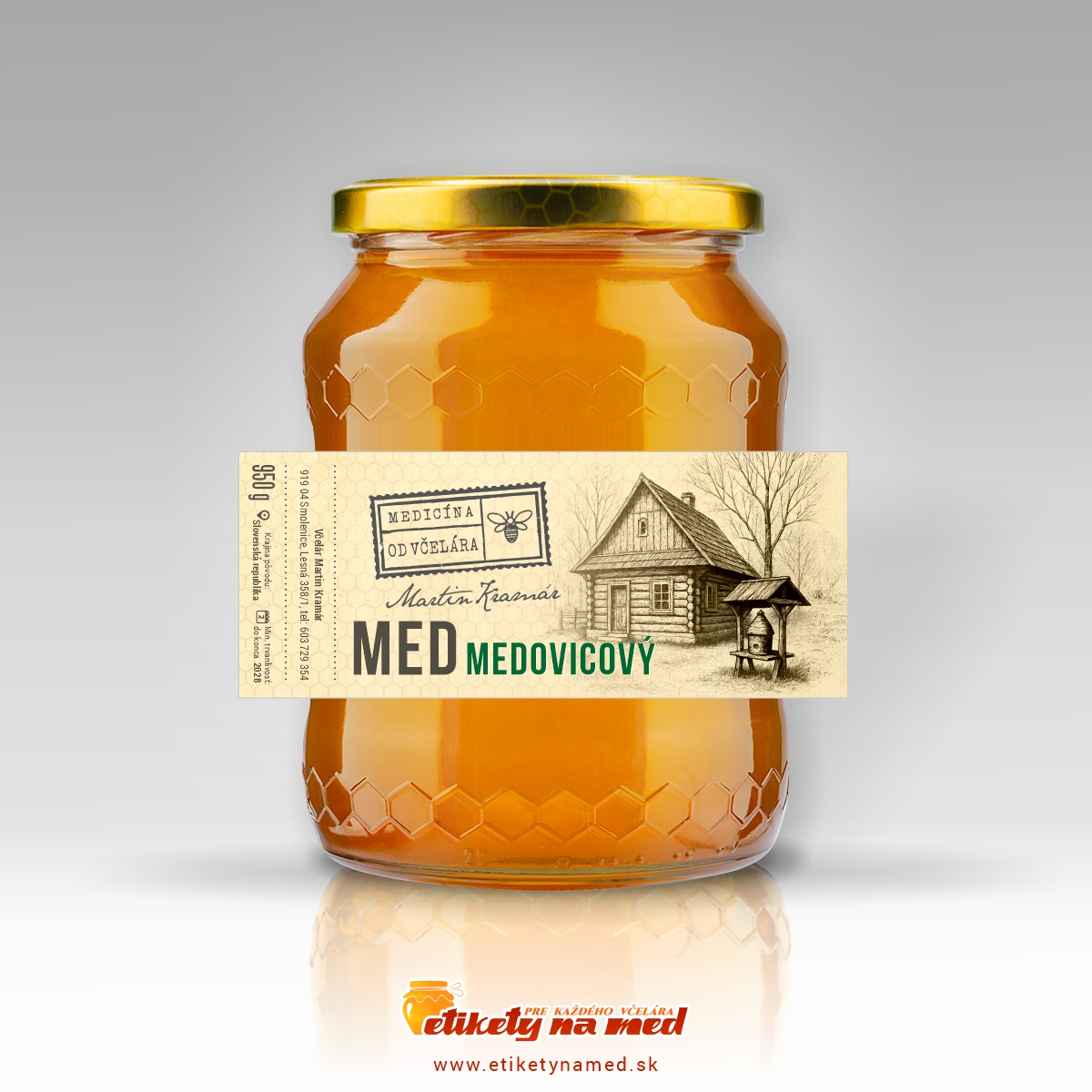 Etiketa na med - emv- 451