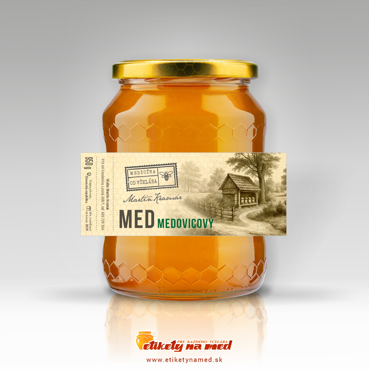 Etiketa na med - emv- 452