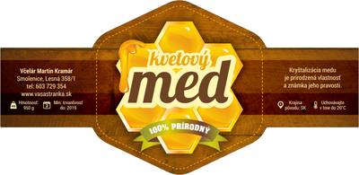 Etiketa na med - emvh-12