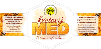 Etiketa na med - emvh-25