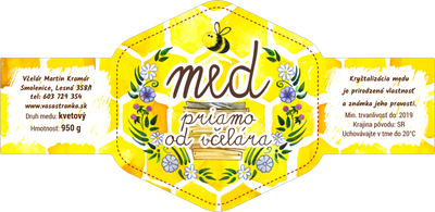 Etiketa na med - emvh-38