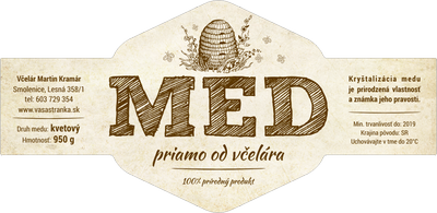 Etiketa na med - emvh-49