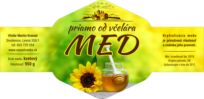 Etiketa na med - emvh-56