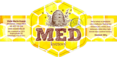 Etiketa na med - emvh-6