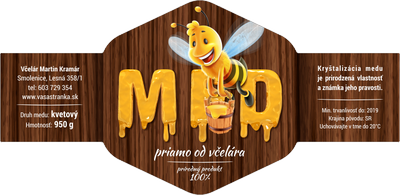 Etiketa na med - emvh-66