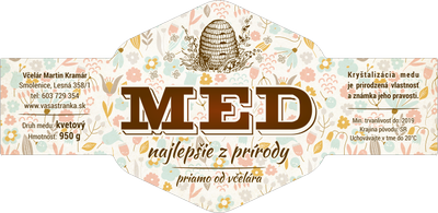 Etiketa na med - emvh-77