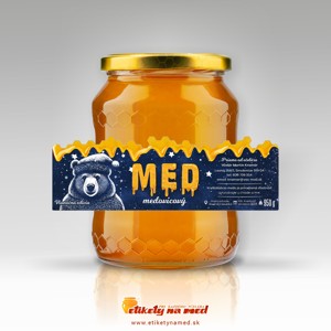 Vianočná etiketa na med - emvp - 1110007