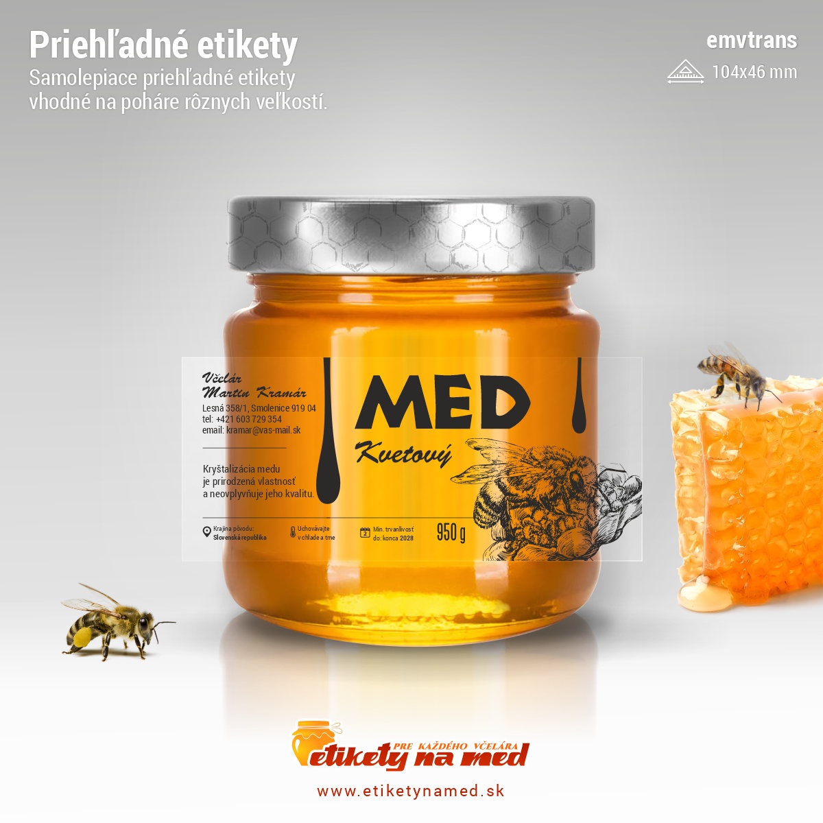 Transparentn&aacute; etiketa - emvtrans - 22