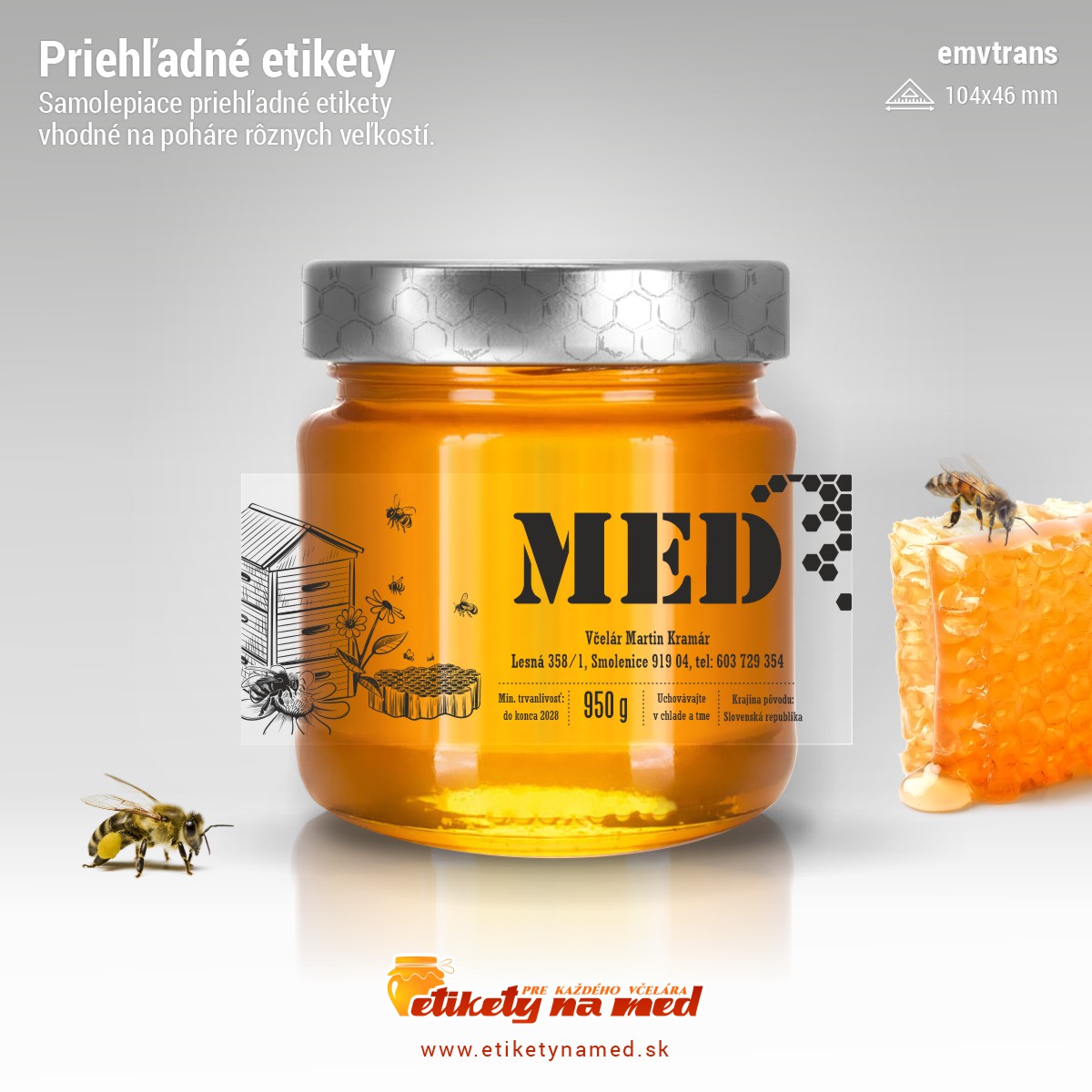 Transparentn&aacute; etiketa - emvtrans - 23