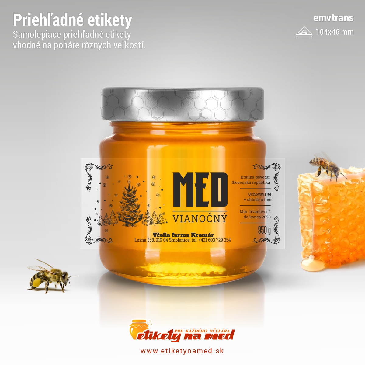 Transparentn&aacute; etiketa - emvtrans - 24