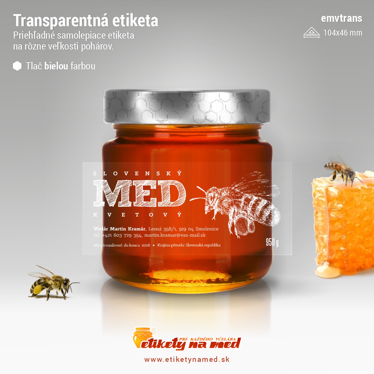 Transparentn&aacute; etiketa &ndash; biela farba - emvtrans-bw 1