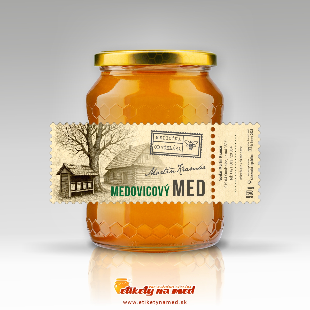 Etiketa na med - emvz - 116