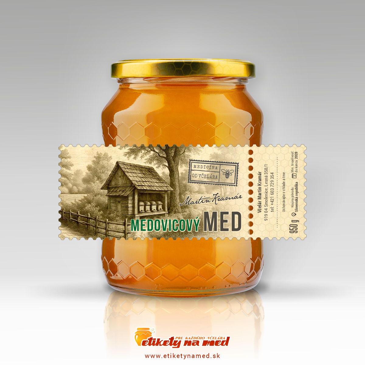 Etiketa na med - emvz - 117