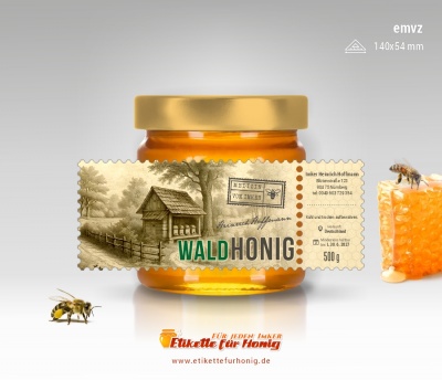 Etiketa na med - emvz - 118